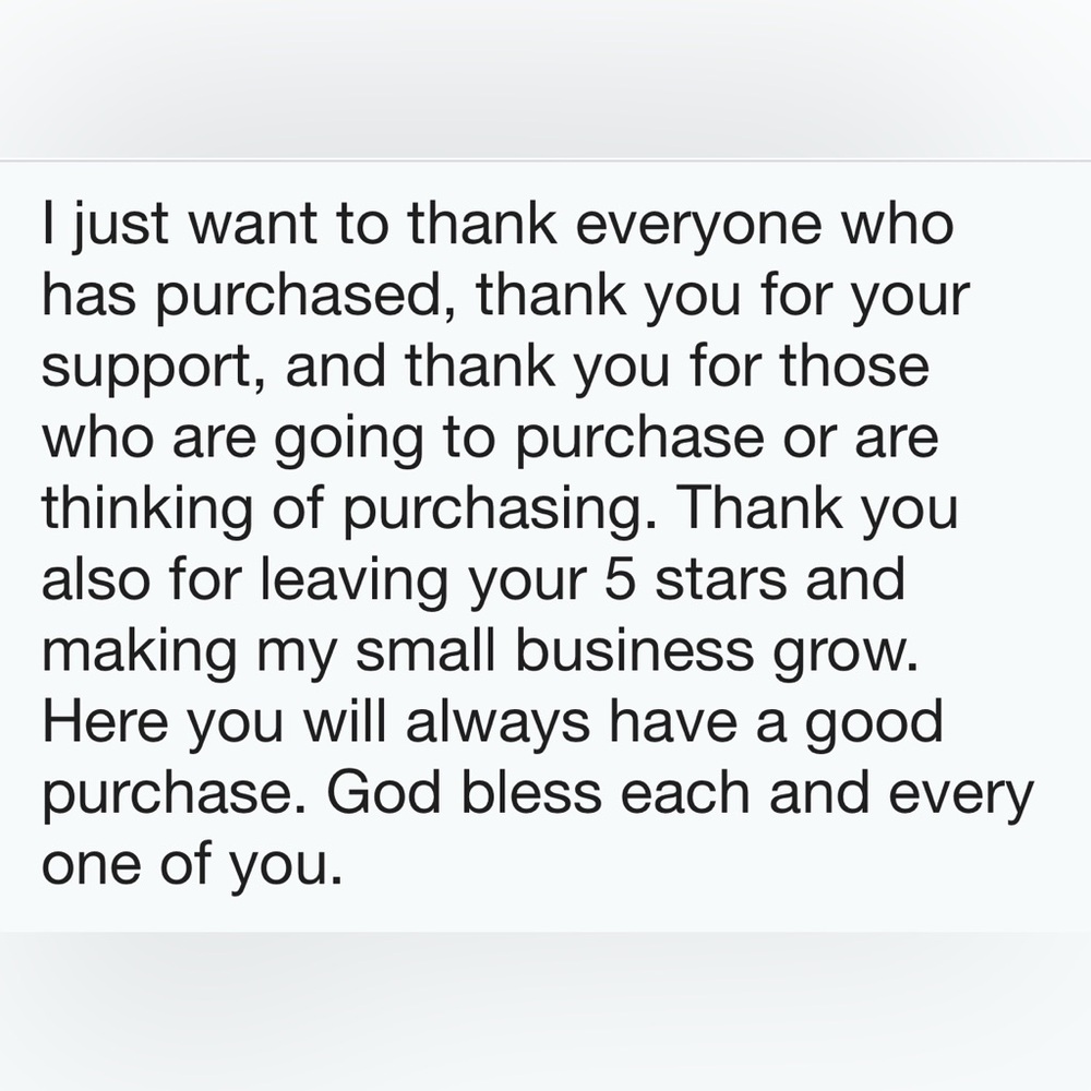 Thank You Message Card